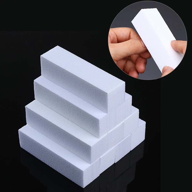 3Pcs Buffing Sanding Files Block Pedicure Manicure Care Nail Art Buffer Polish White Nail File Nail Art Tips Manicure Pedicure