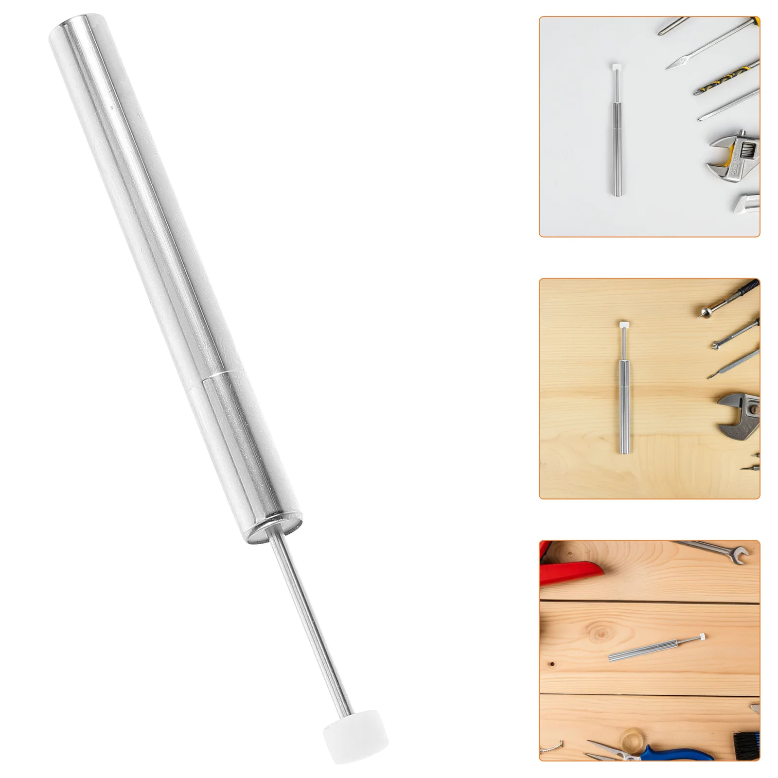 

Kitchen Trash Lid Damper 21L Silent Design High Efficiency Smooth Closing Noise Reduction Finger Protection Trash Can Lid Parts