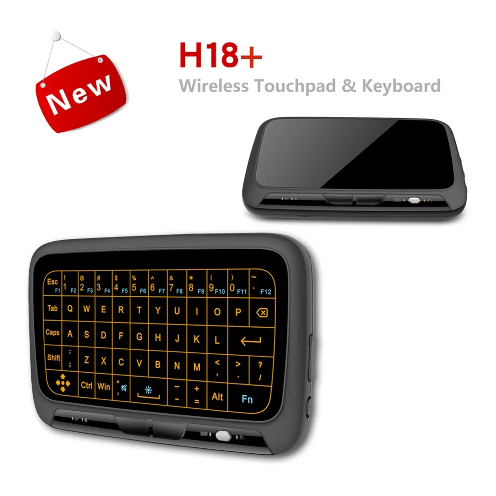 

2,4 ГГц воздушная мышь, клавиатура, USB-ключ, полноэкранный сенсорный QWERTY, сенсорная панель Plug and Play, умная QWERTY-клавиатура для компьютера