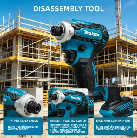 Makita DTD171 1800RPM 180Nm Cordless Impact Driver 180Nm Brushless Motor Electric Drill Wood Bolt T Mode For Makita Battery