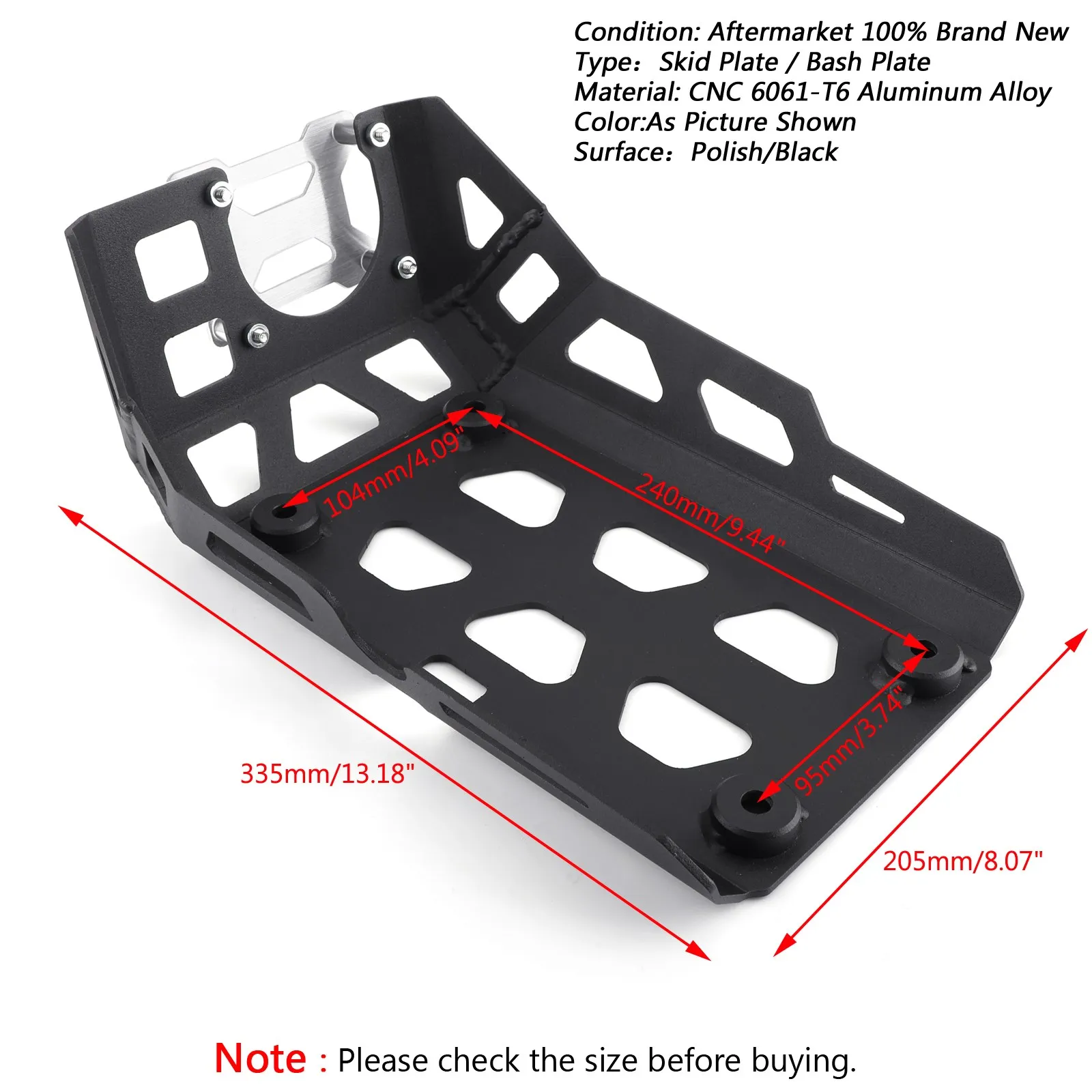 Motorcycle Bash Skid Plate Engine Guard Protector for G310GS G310R 2017 2018 2019 2020 G 310 GS (K02) K03