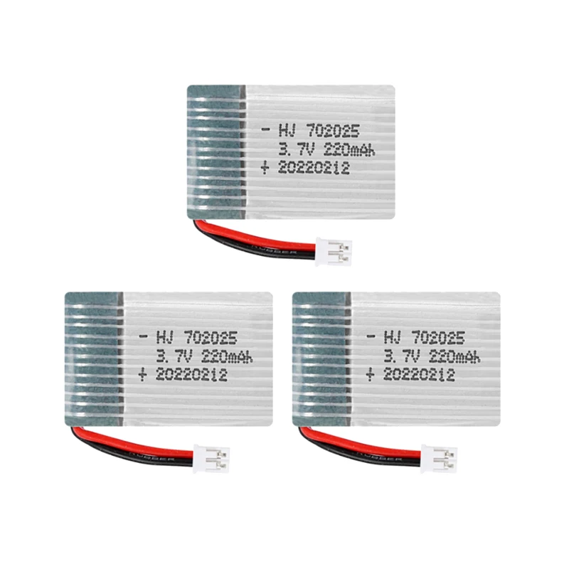 3 قطعة 3.7V 220mah بطارية ل E010 T36 NH010 F36 H36 يبو بطارية ل HS210 GD65A في-66 751823