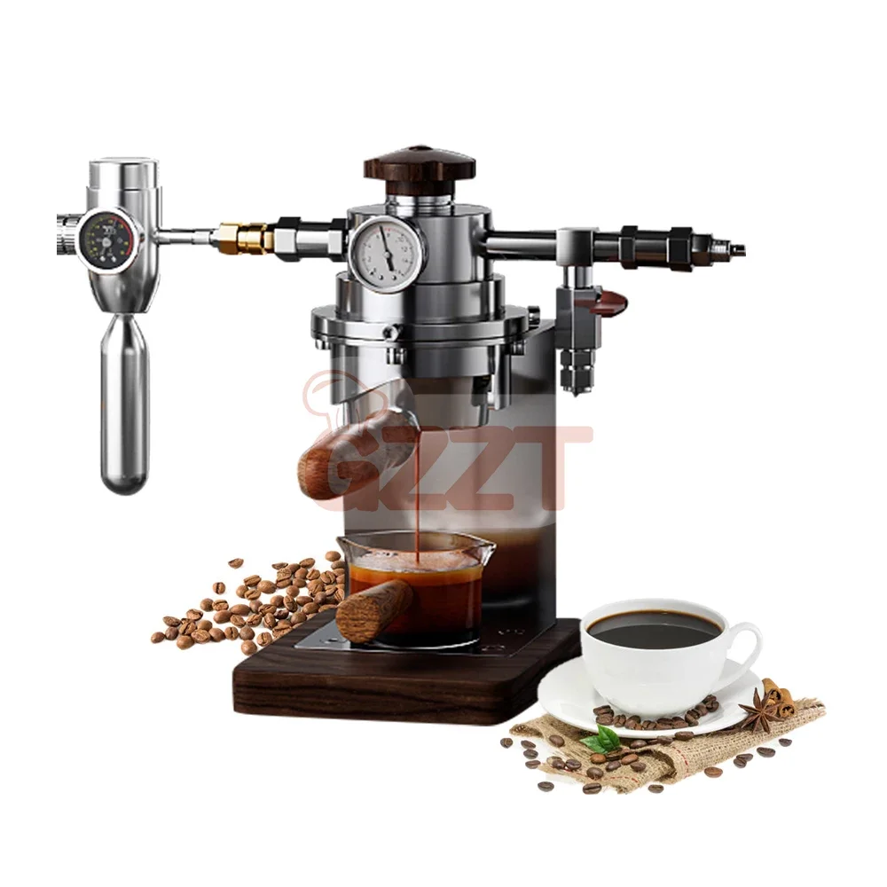 

Use Stainless steel gas cylinder/Carbon dioxide cylinder Electric/Hand air pump Semi-automatic Extraction Italian Coffee Machine