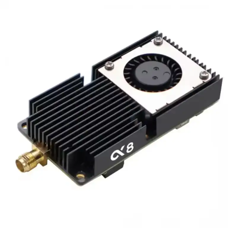 Hot AKK Alpha 8 8W VTX-5.8GHz 80CH 8W 5W 3W 1W Power Switchable FPV Video Transmitter for Racing Dr-ones