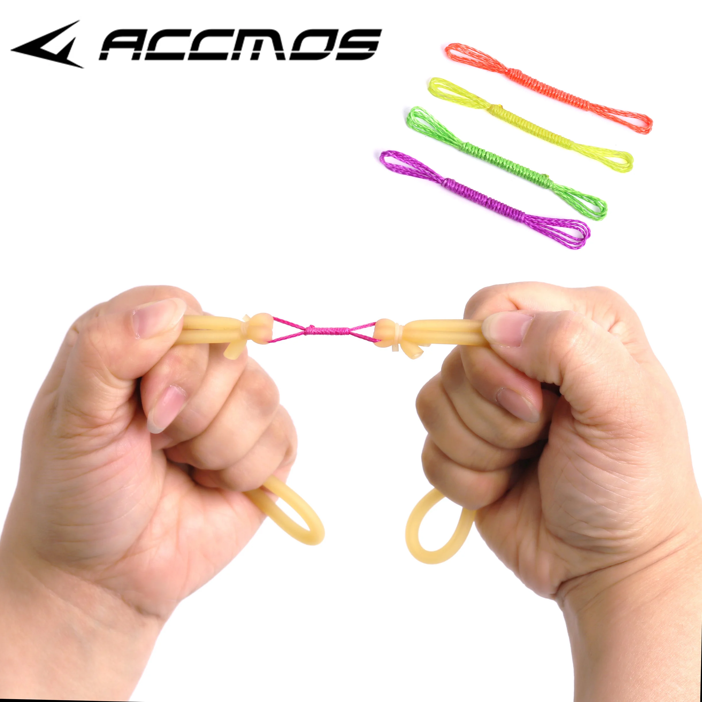 Rubber Bands for Slingshot, Fishing Darts Strings, Wear-Resistant Braided Tension Rope, 30 PCs, 50 PCs, 100 PCs, 300 PCs, 500 PC