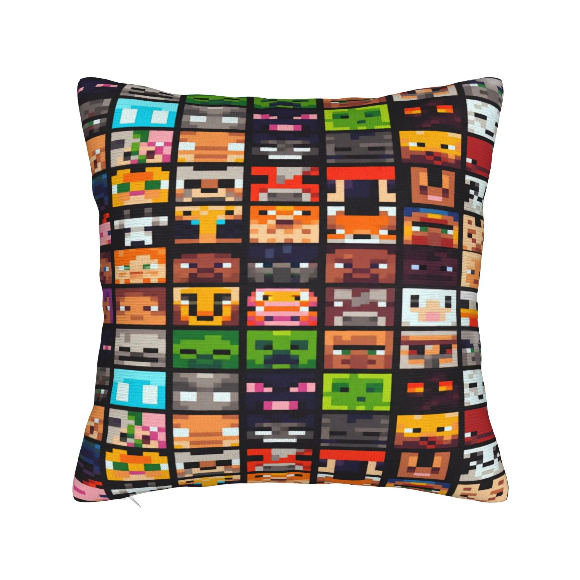 Pillow Cover M-Minecrafts Mob Collage  Morden Pillow Case For Living Room Sofa Pillowcases