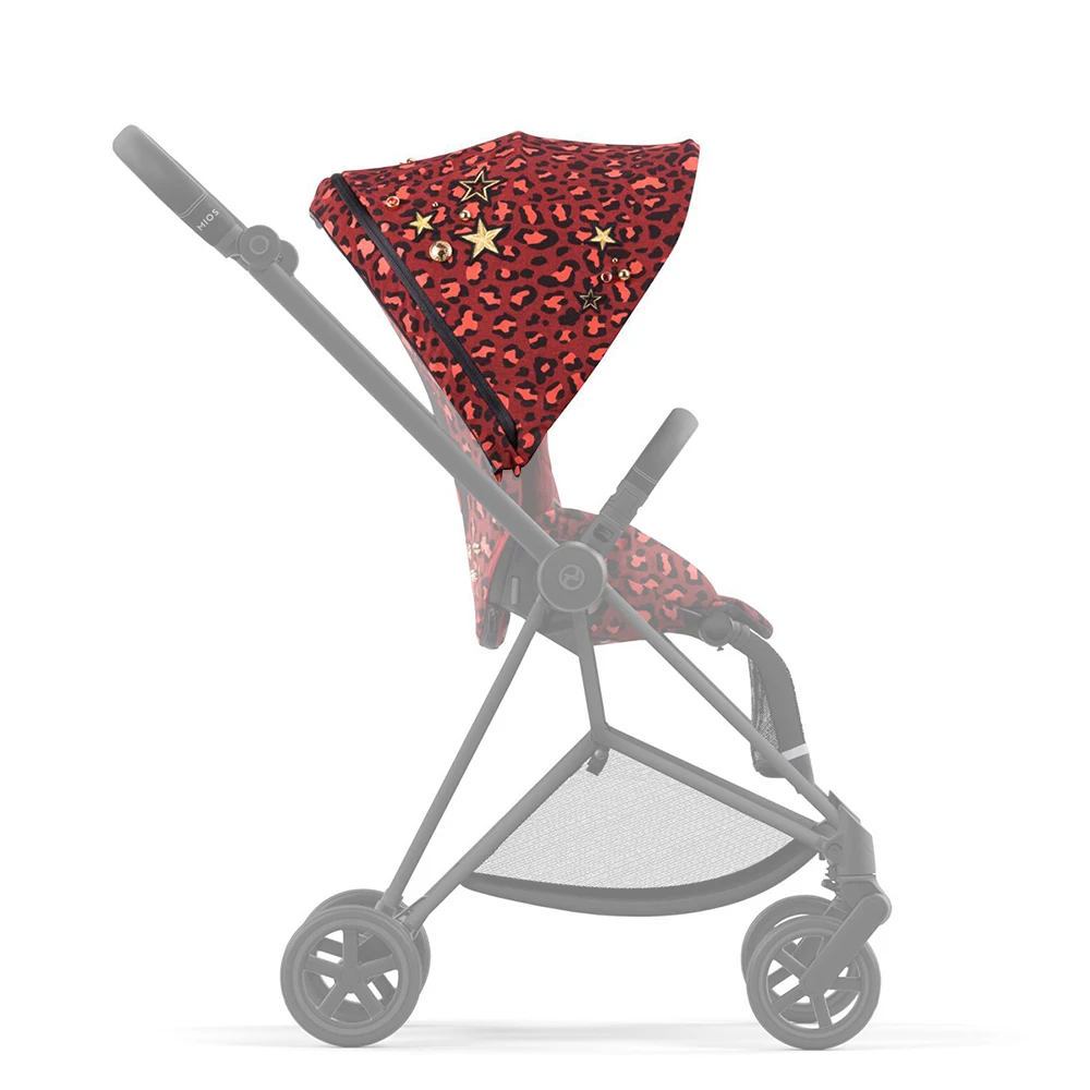 Stroller Mios 3 Frame Sun Canopy Rockstar Red-dark Red Sunshade Fabric Compatible Cybex Mios 3 Baby Buggy Accessories