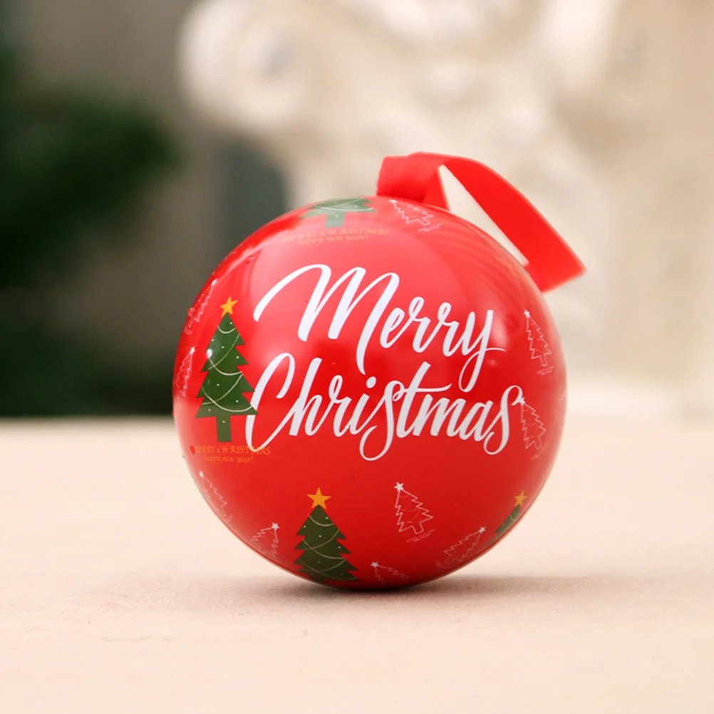 

6Pcs Ball Shaped Christmas Candy Boxes Premium Material Gifts Decorative Ornaments Party Favors Holiday Decor