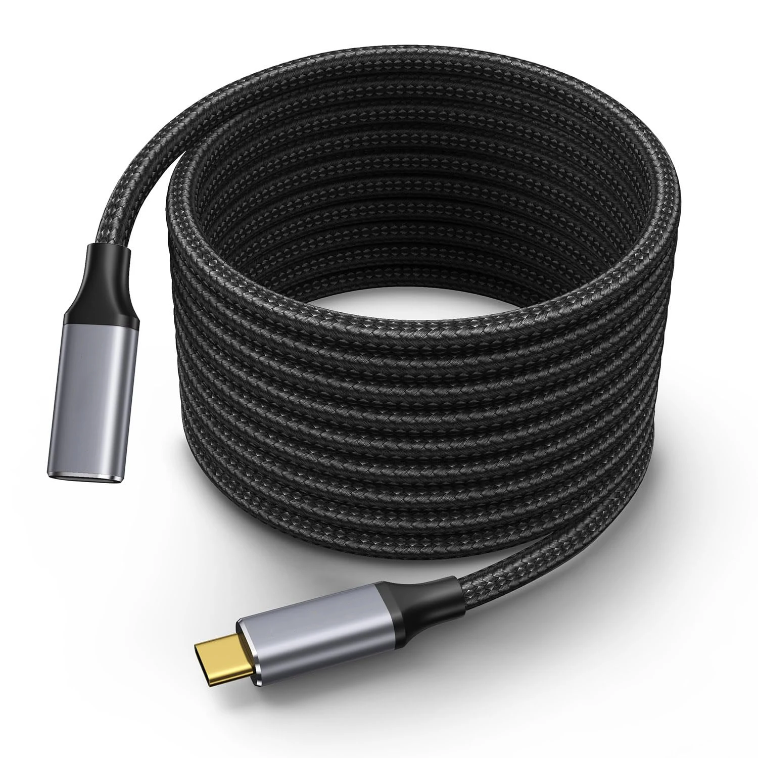 

3M/10Ft USB C Extension Cable USB 3.2/10Gbps 100W Fast Charging Data Transfer & 4K@60Hz Video Sync Braided Cable for Laptop VR