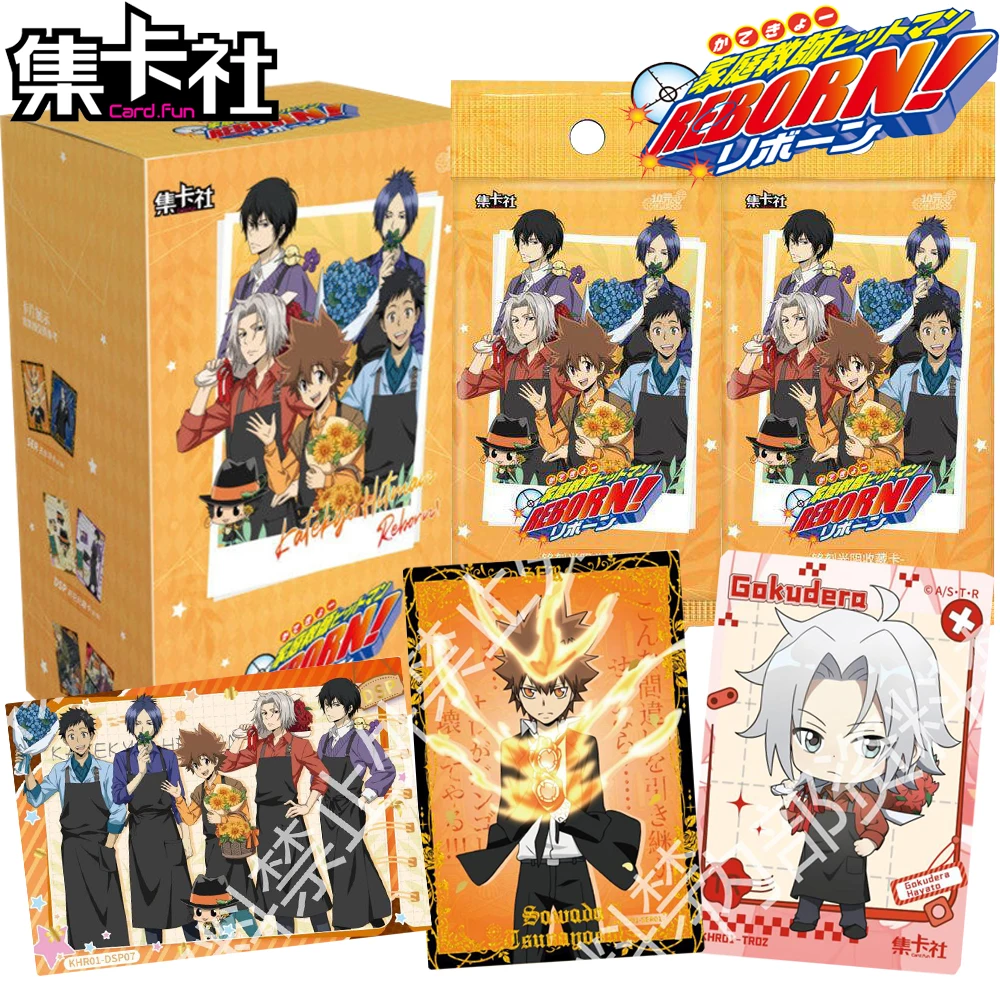 

Genuine CARD.FUN Hitman Reborn Hot-blooded Anime Collection Cards Sawada Tsunayoshi Handsome Ultimate Skill UR Cool Cards Gifts