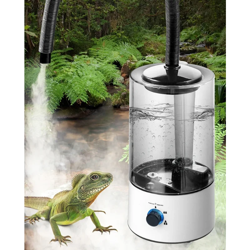 

4000ML Ultrasonic Air Humidifier for Reptile Pet Lizard Tortoise Frog Mist Maker Fogger Amphibians Herps Terrariums Humidifier
