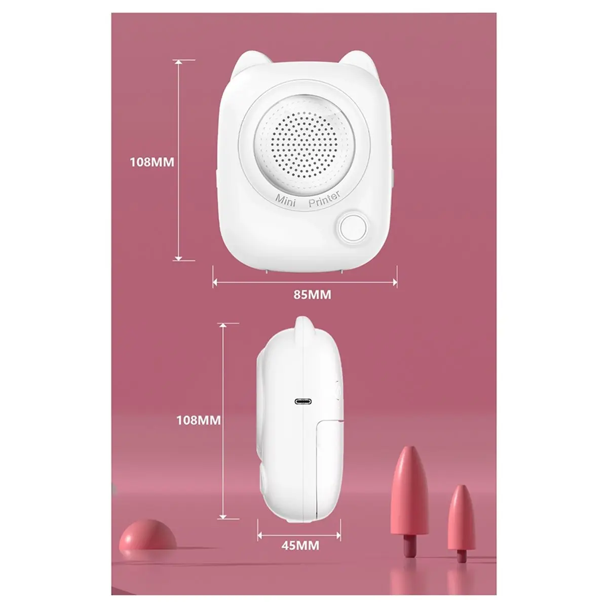618 Mega Sale AI Pocket Printer with Voice Printing,AI Photo Generation,Portable Smart Mini Thermal Printer for Students Notes