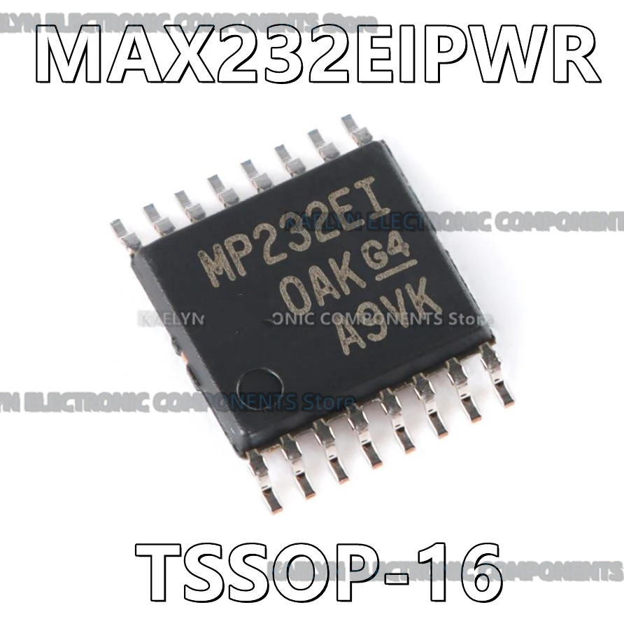 10Pcs/lot MAX232EIPWR MAX232EI 2/2 Transceiver Full RS232 16-TSSOP