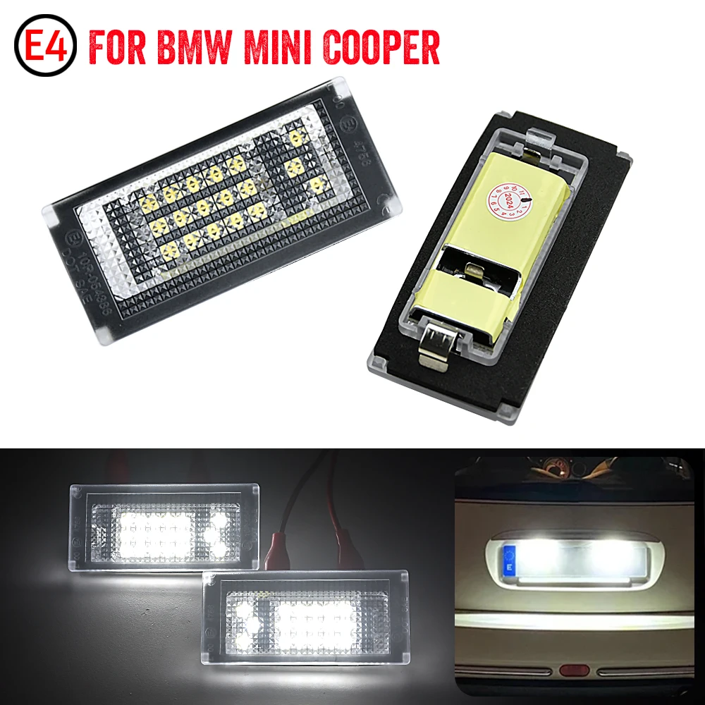 

For BMW MINI R50 2002-2006 LED Number Lamps R52 Convertible 2004-2006 R53 Coopers 2001-2006 License Plate Light
