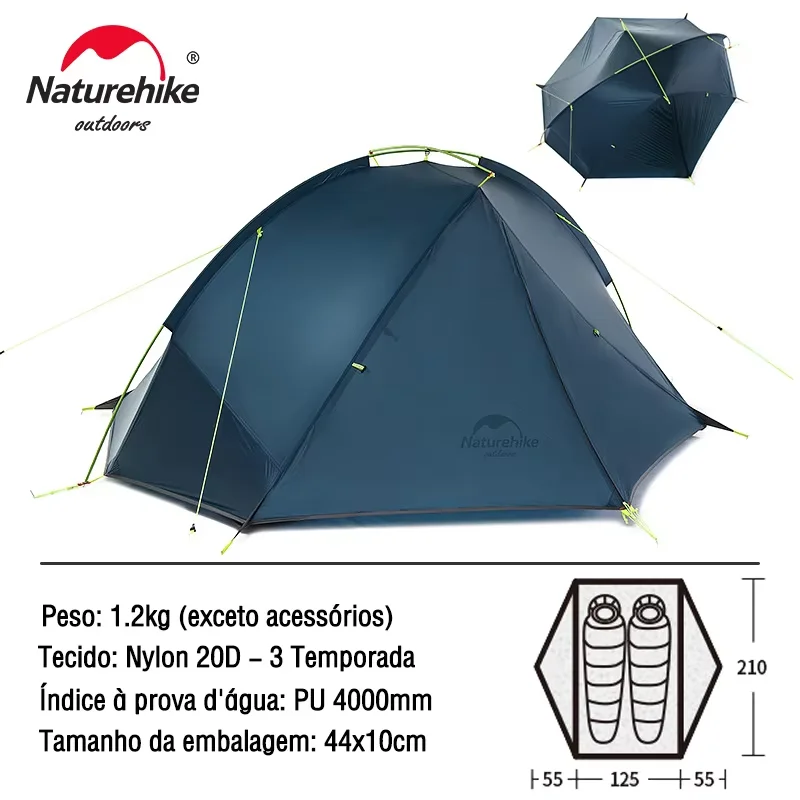Naturehike Tagar テント 1 2 人用バックパッキングテント軽量屋外