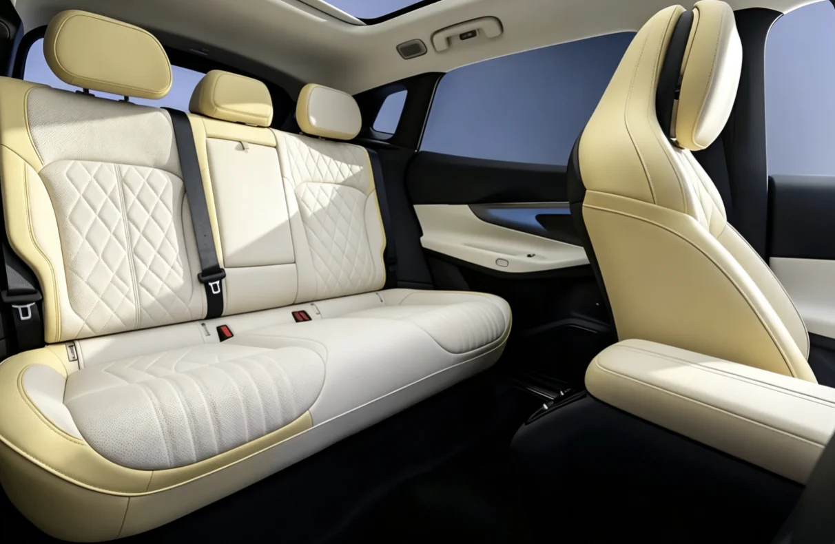 Für Lynk & Co 08 2023~2025 Maßgefertigte Autositzbezüge Luxuriöses Nappaleder 100% Passgenau Innenraumzubehör 360 ° Vollständige Abdeckung – Detail 2