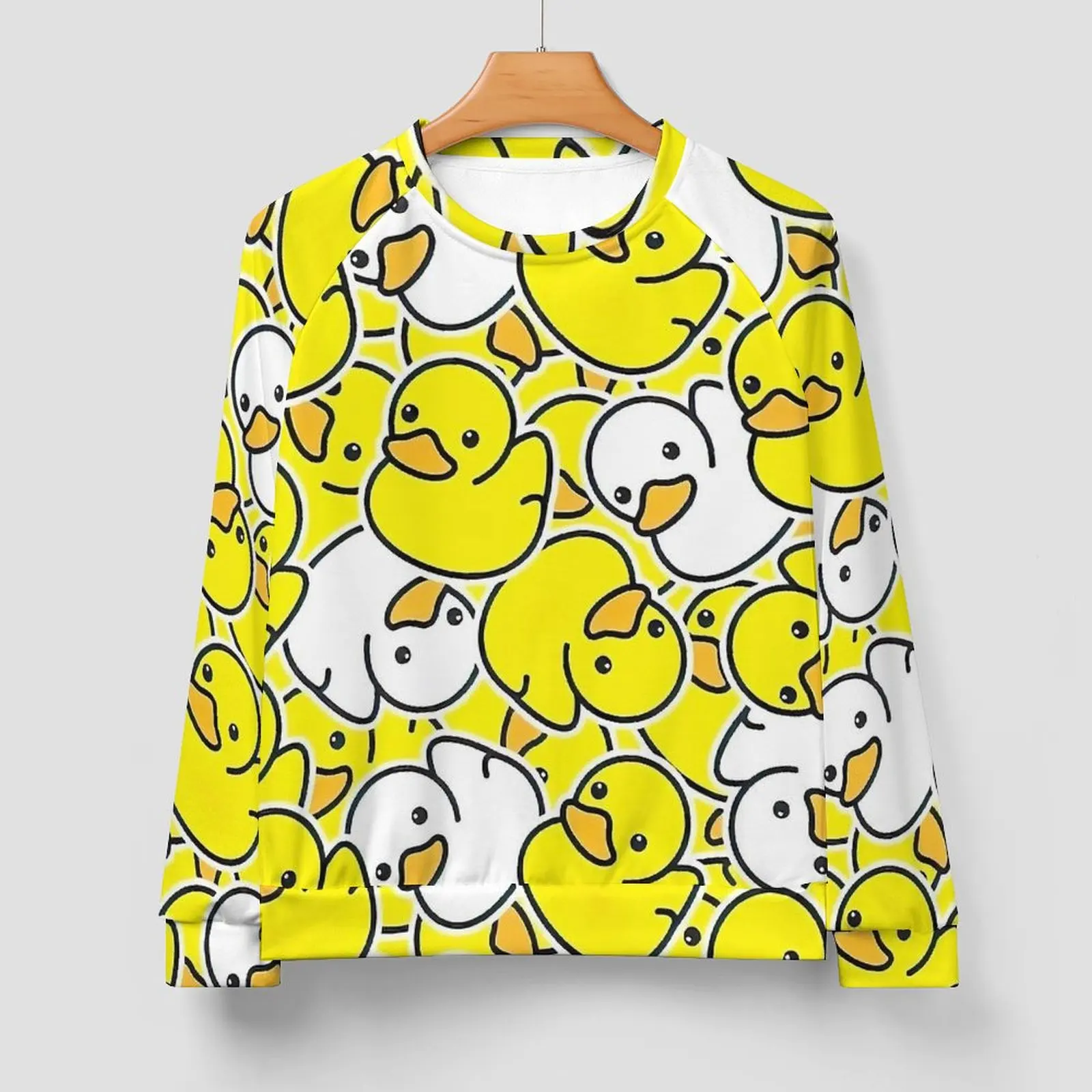 Rubber Ducks Float Casual Sweatshirts  Harajuku O Neck Hoodies Autumn Long Sleeve Outerwear Oversize Hoodie Birthday Gift