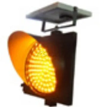 Solar Yellow Flashing Warning Light for Fog Lights At Highway Intersections