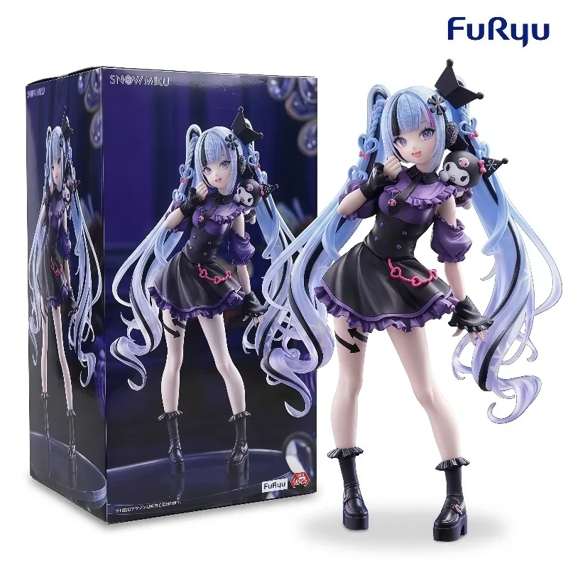 100-オリジナル-フリュー-trio-try-it-スノーミク×クロミ-コラボレーションver-アニメコレクタブルフィギュアデスクトップホームデコレーションギフト在庫あり