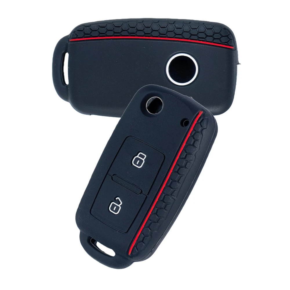 

New Silicone Car Key Case Cover Shell For VW Volkswagen Amarok Polo Golf 4 5 6 MK4 MK6 Bora Jetta Altea Alhambra Passat B5 B6 B7