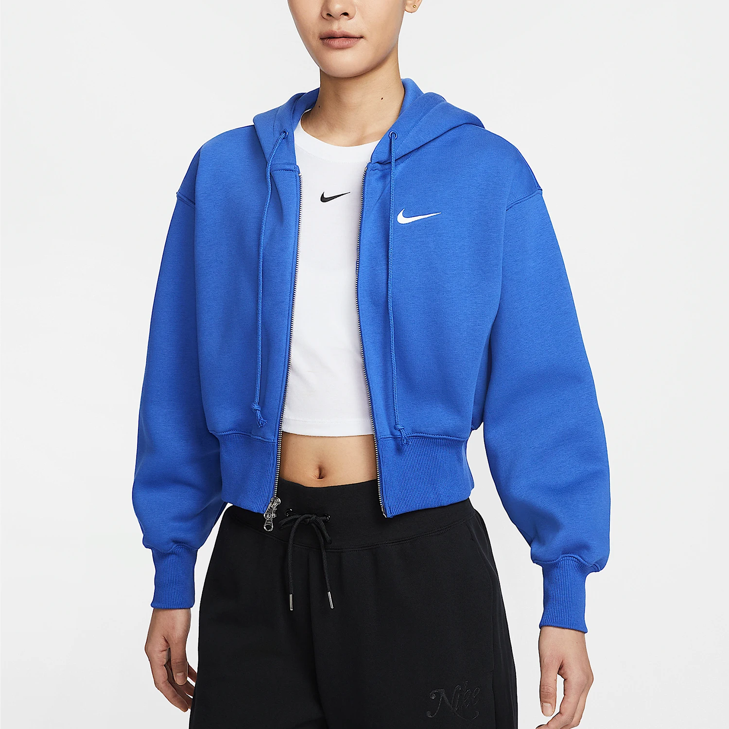 

Оригинальная женская короткая вязаная куртка для бега Nike 2025 HJ0941-480