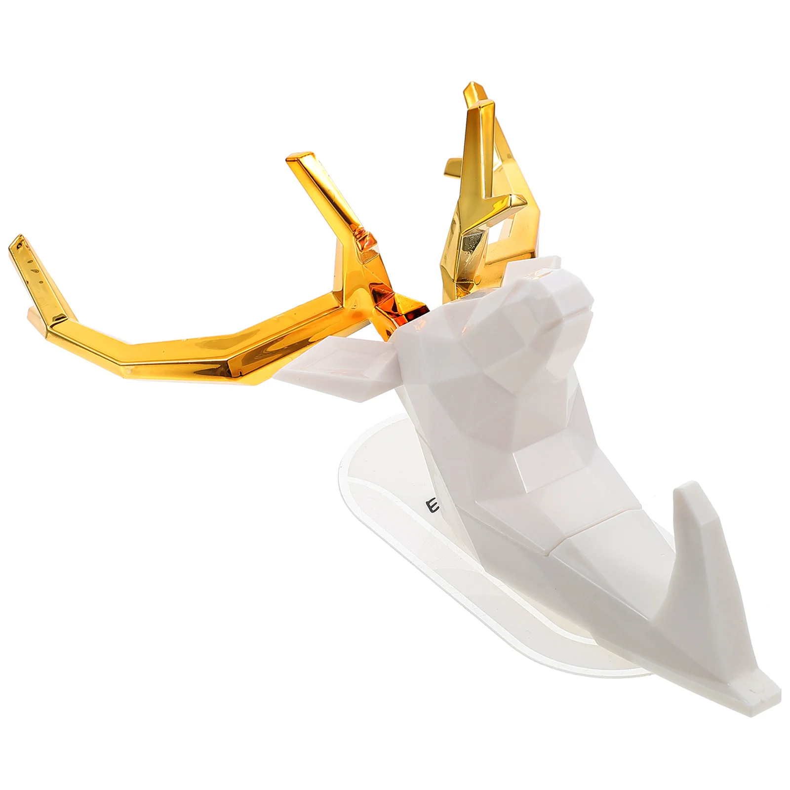 

Decorative Wall Hooks Antler Coat Hangers White Abs Reusable Home Supplies Clothes Hook Wall Mounted Simple Easy