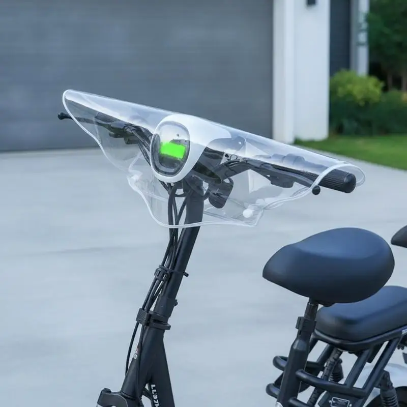 Universal Electric Vehicle Front Rain Cover Handlebar Console Dashboard Protector For Riding
