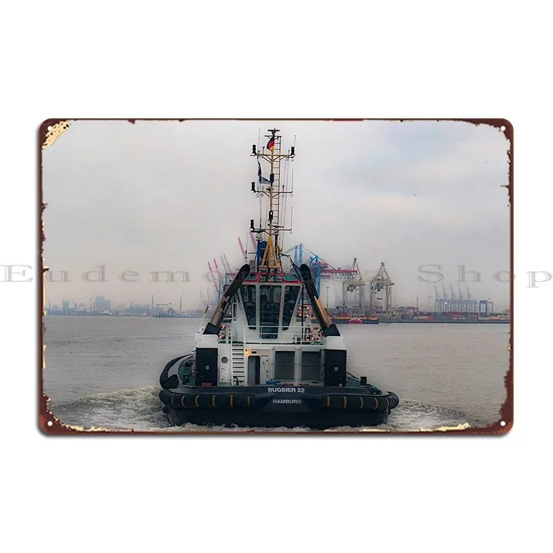 Hamburg Ships Metal Sign Pub Plaques Pub Plaques Character Tin Sign Poster