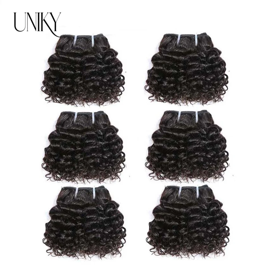 Afro Kinky Curly Bundles ปิดผมมนุษย์ธรรมชาติสั้นอินเดีย Jerry Curl Hair Bundles 4X4 ปิดลูกไม้