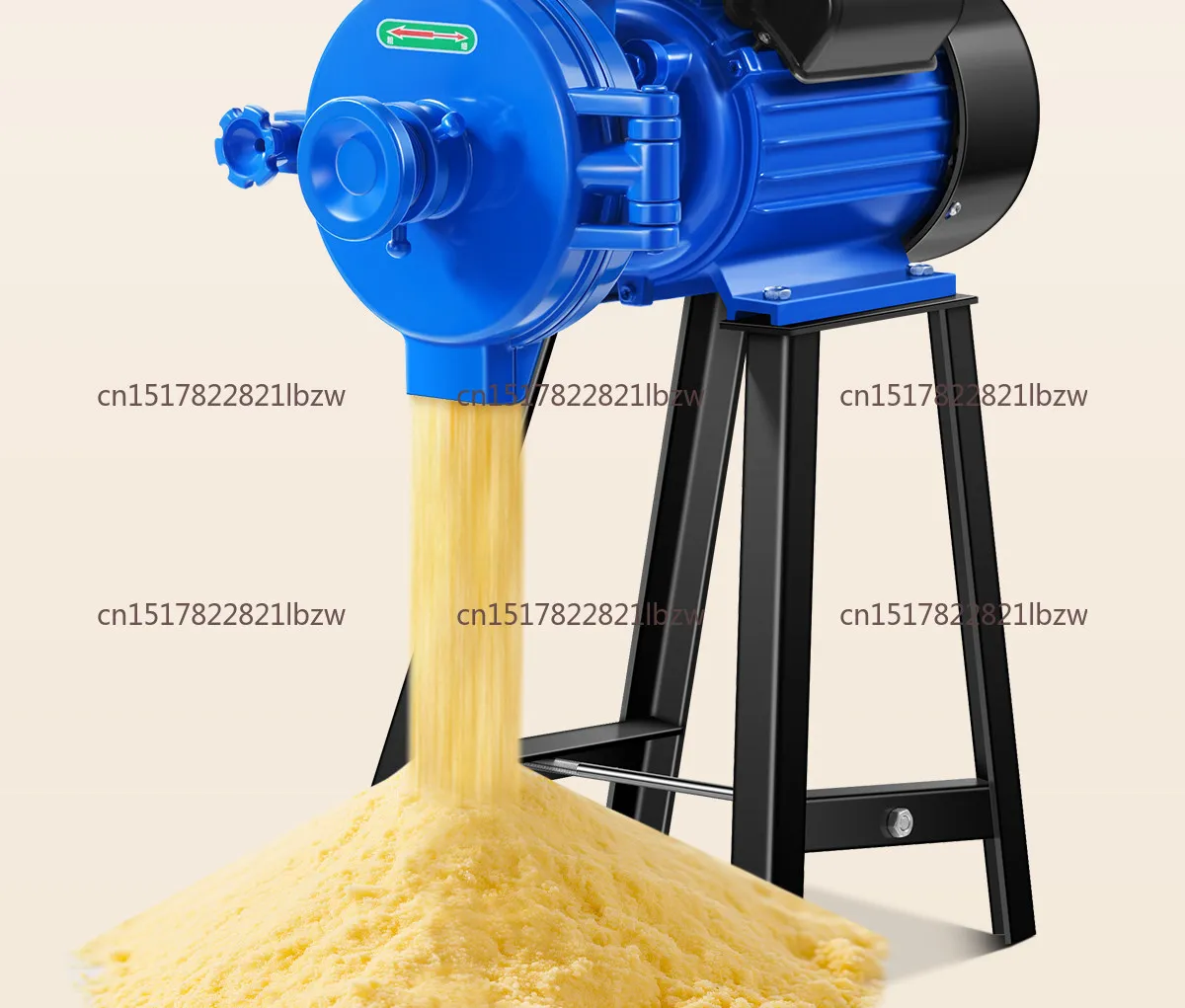 Copper Stepless Motor Grain Grinder 3000W/3500W 220V Dry Wet Dual Use Household Small Commercial Superfine Feed Mill