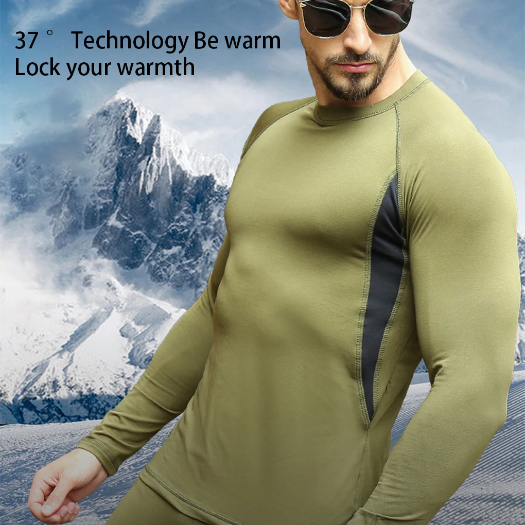 Men Winter Thermal Underwear Leggings Suit Clothing Sets Johns Home