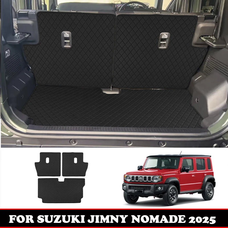 

ДЛЯ SUZUKI JIMNY NOMADE 2025 2026, задний коврик в багажник, антигрязный кожаный водонепроницаемый багажник, коврик для хвостовой коробки, внутренний аксессуар