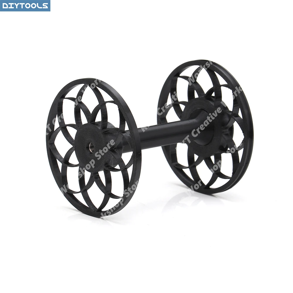 Spool Black For Little Spinning Wheel Electric Yarn Winder Automatic Weaving Mini Home Use Cat Dog Hair Machine DIY Cotton Singl view 3