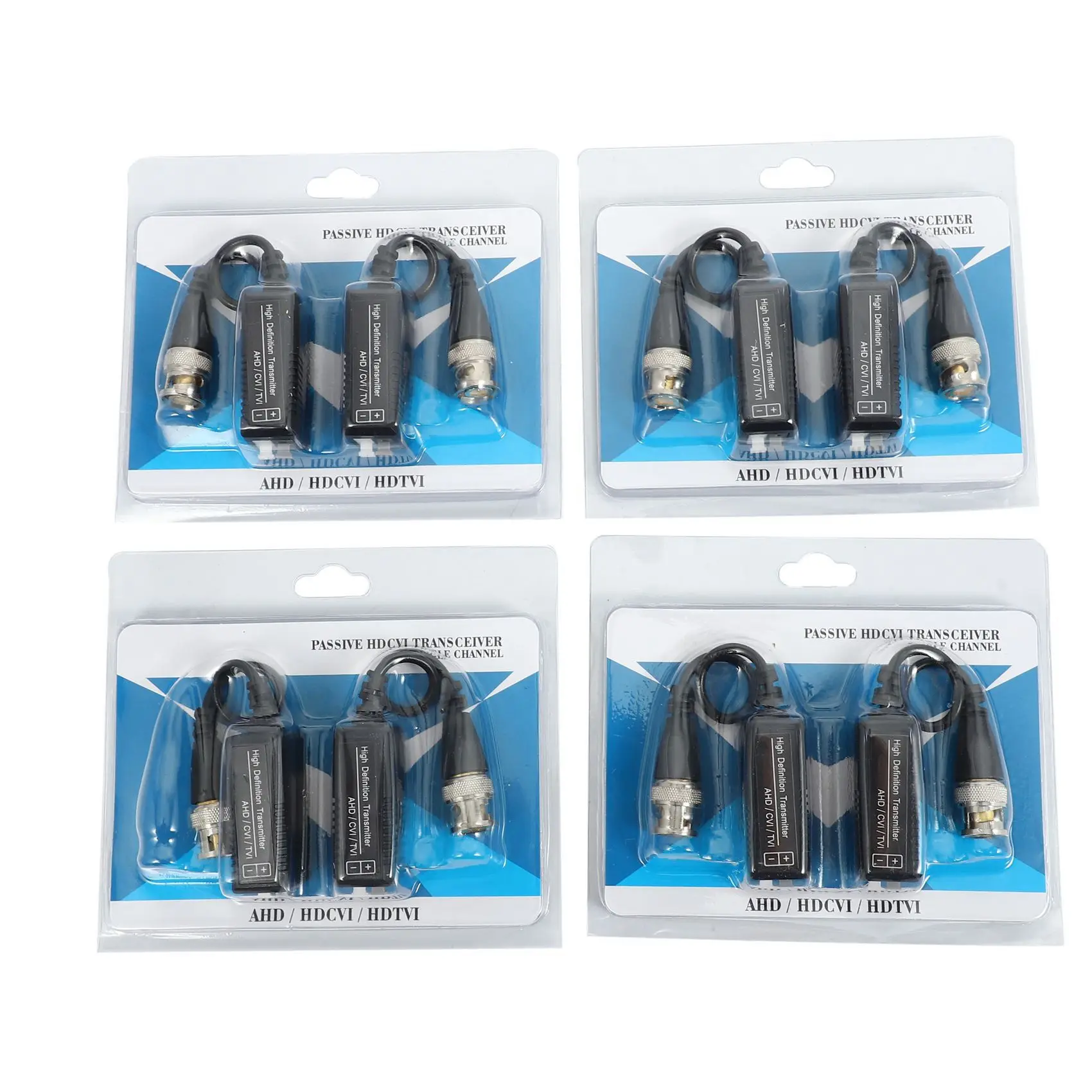 Ingenious-12 Pairs 24 Pieces Passive Video Balun & Transceiver With Cable For 1080P TVI/CVI/TVI/AHD/960H DVR Camera CCTV System