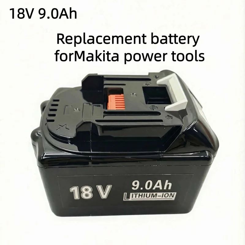 Batteria Ricaricabile 18V 9000mAh per Utensili Elettrici con LED, Sostituzione Li-ion LXT BL1860B BL1860 BL1850