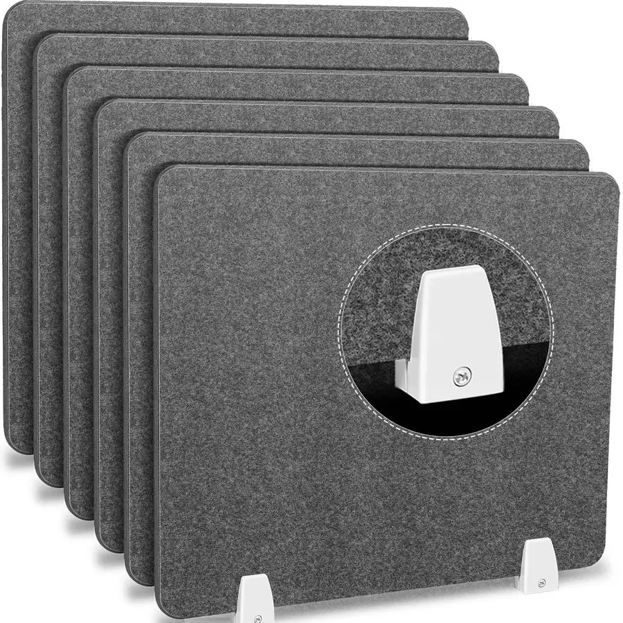 

Pcs Desk Divider Privacy Panel 20 x 24 Clampon Acoustic Freestanding Desktop Partition Dividers with Aluminum Guard Clamps for O