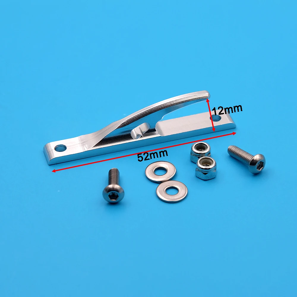 1 Piece CNC Aluminium 12x52mm / 17x80mm RC Boat Deck Hook For Gas Brushless Nitro Boat Methanol Hook To Save Boat Parts