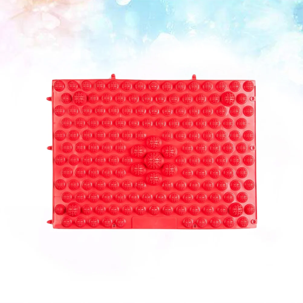 

2pcs Foot Massage Pad Reflex Massage Mat Toe Pressure Plate Massage Pad Acupressure Relaxation Mat (Red)