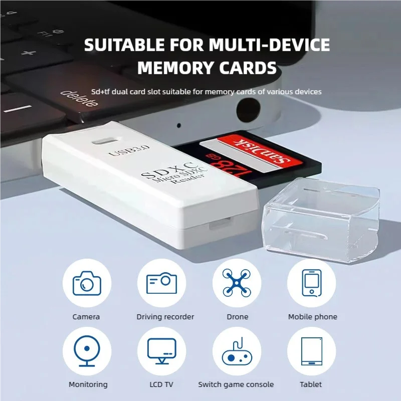 

Устройство чтения карт Usb3.0 Высокоскоростная многофункциональная универсальная камера Карта памяти SD Карта Tf Мобильный телефон Компьютер Подключение и чтение
