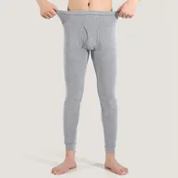 Men Long Thermal Underwear Winter Warm Long Pants Male Soft Elastic Leggings Comfortable Tights Sleep Wear Bottoms Pajamas