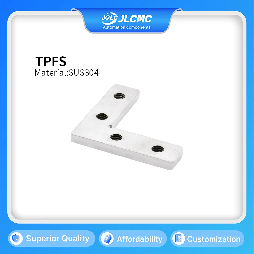1Pc Aluminum Profile S-Groove Internal Connector EURO 40 Series SUS304 Single Side Brushing