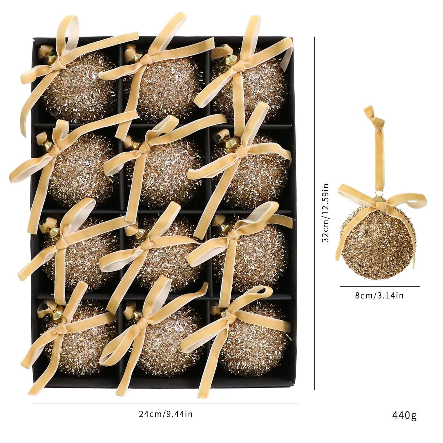 

Festive Tree Decor Christmas Ornaments Christmas Celebration Easy Hanging Glossy Appearance Lightweight Design
