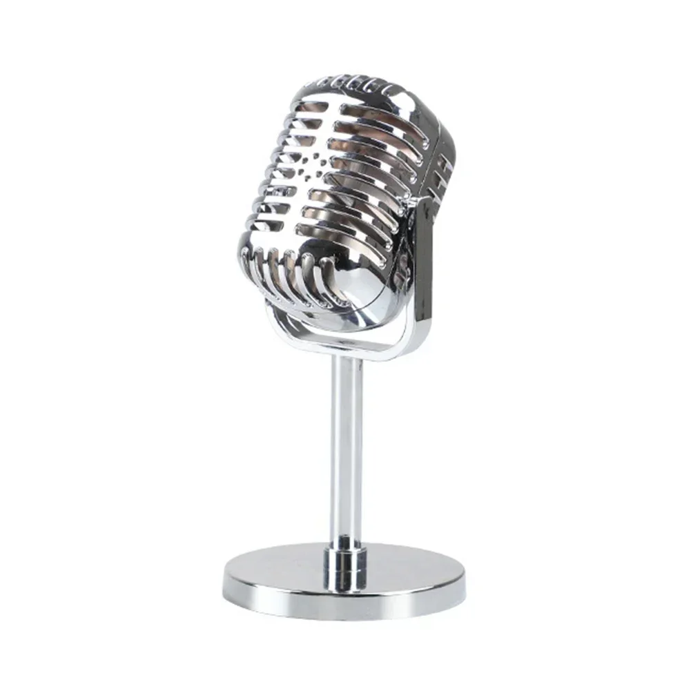 Retro Dynamic Vocal Microphone Dynamic Vocal Microphone Old School Design Authenticity Delicately Designed Simulation Props Mic