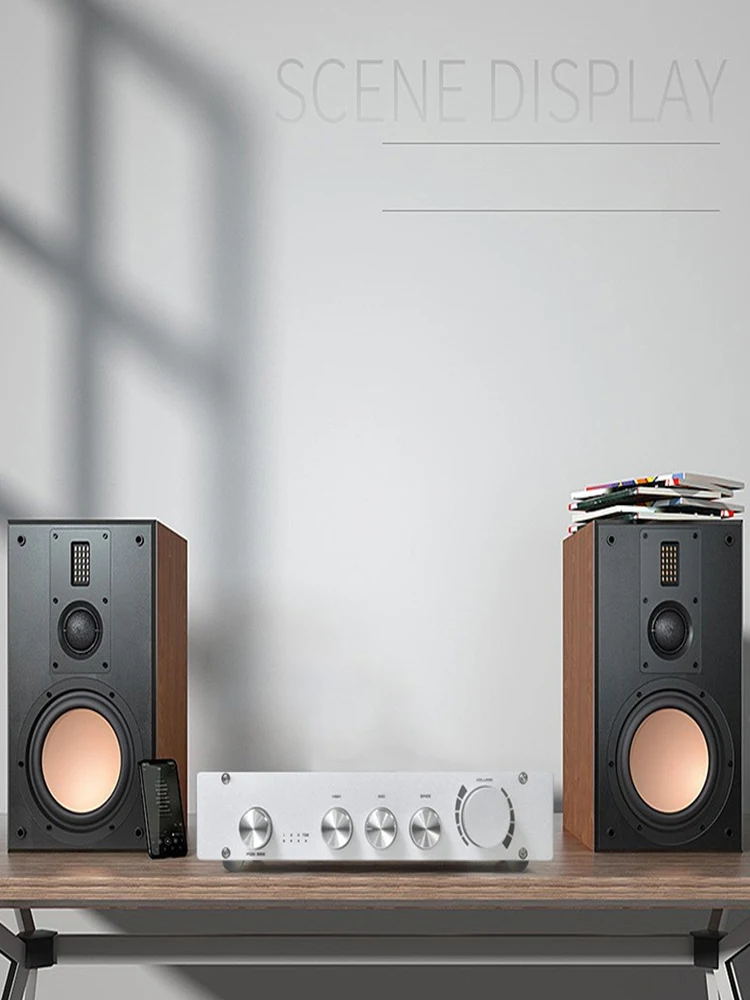 Préamplificateur L1/L1B 2.0/2.1 canaux, préampli HIFI, réglage haut, moyen et bas, décodage Bluetooth 5.0, noir/argent