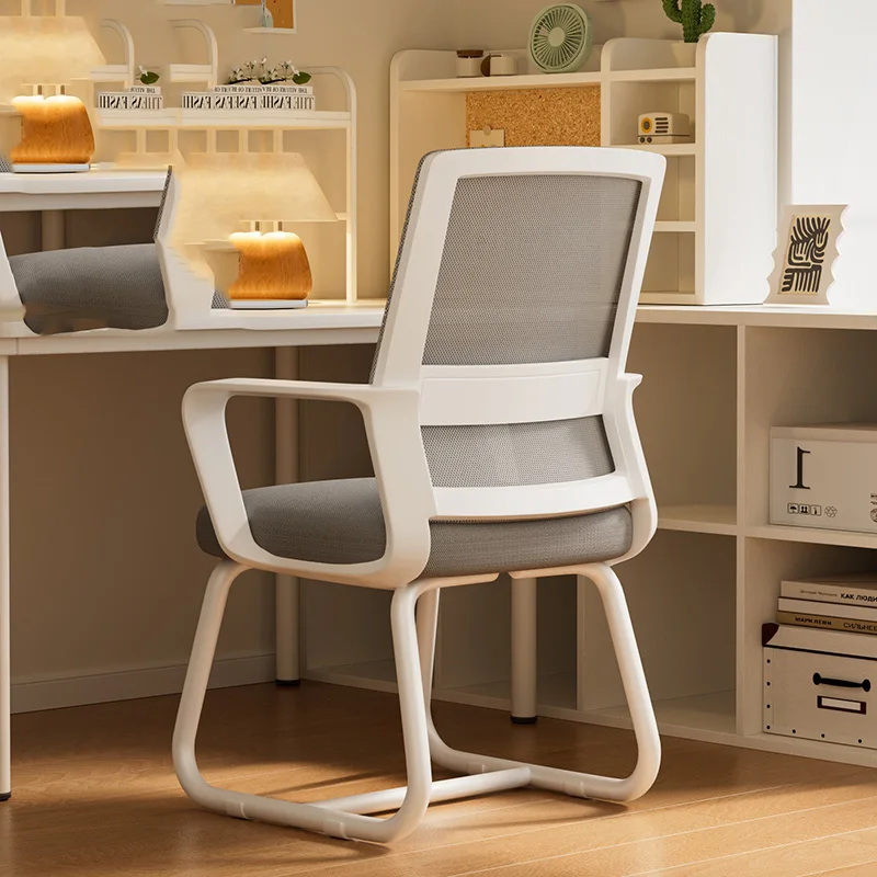 Reposacabezas alto, Silla de oficina con ventilación, taburete con ruedas, Silla de oficina de gran tamaño de estudio negra, muebles de malla de diseñador