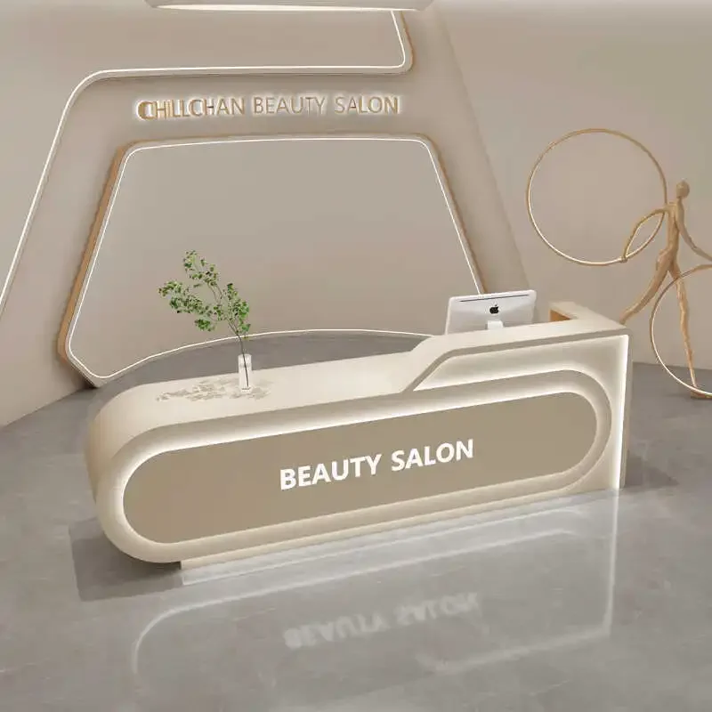 

Makeup Desk Checkout Counter Beautician Reception Counter For Shop Pulpit For Church Cash Register Beauty Institute Point Home