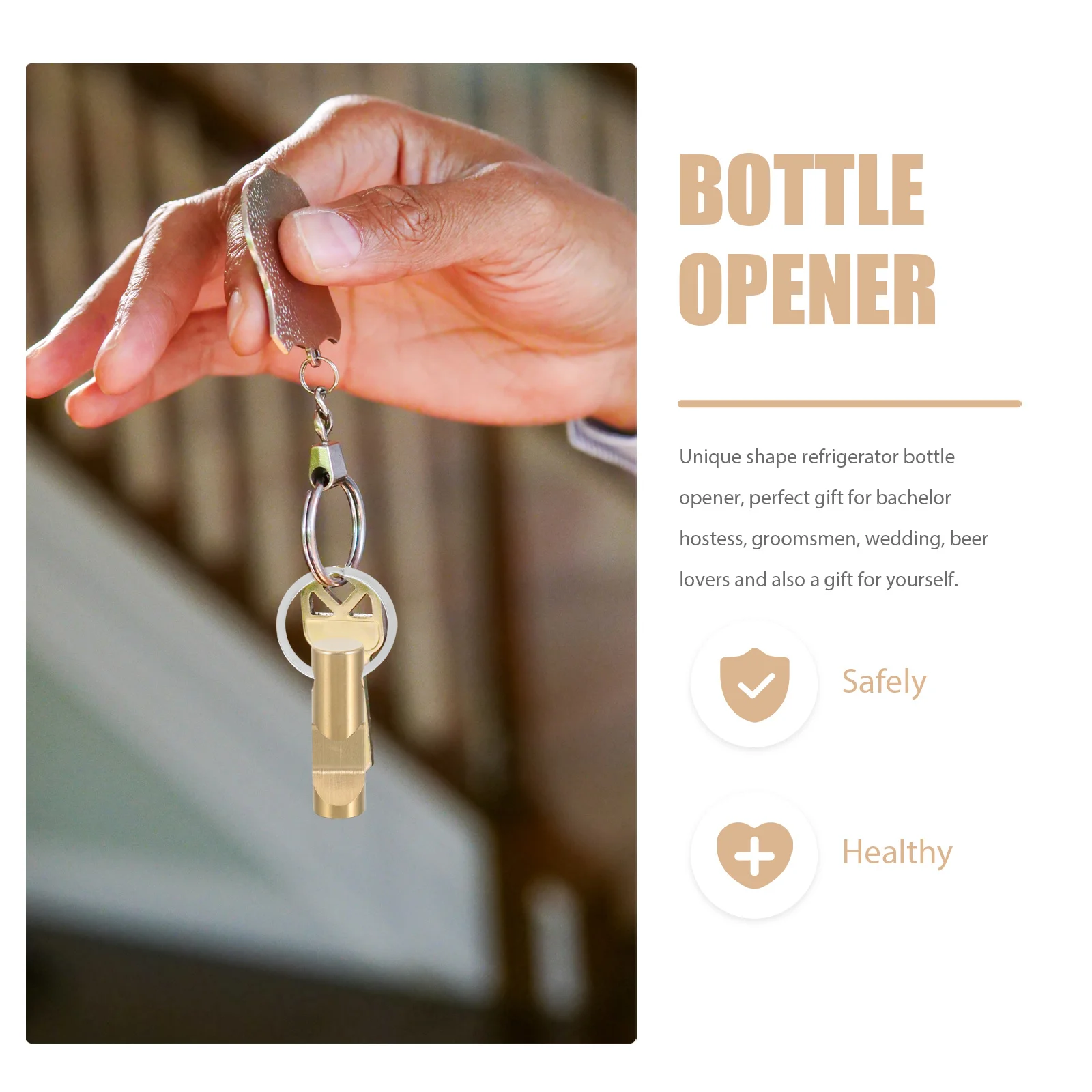 

5pcs Mini Bottle Opener Keychain Portable Beer Opener For Camping Hiking Travel Kitchen Bar Use Multi-Function Metal Key Chain