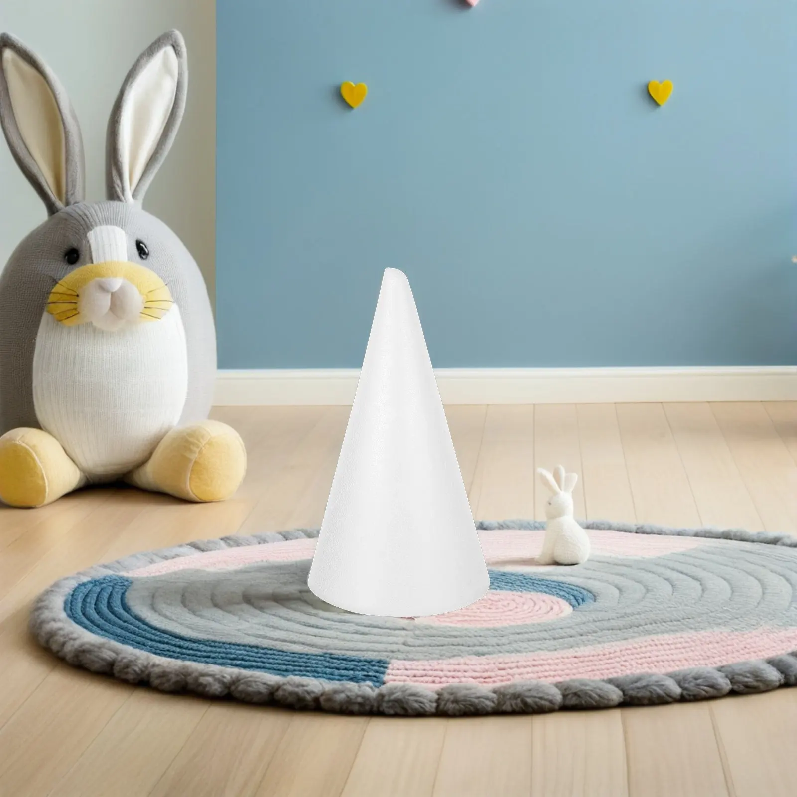 

White Solid Foam Craft Cones Suitable for Children DIY Christmas Decorations Cake Stands Flower Centerpieces Cone