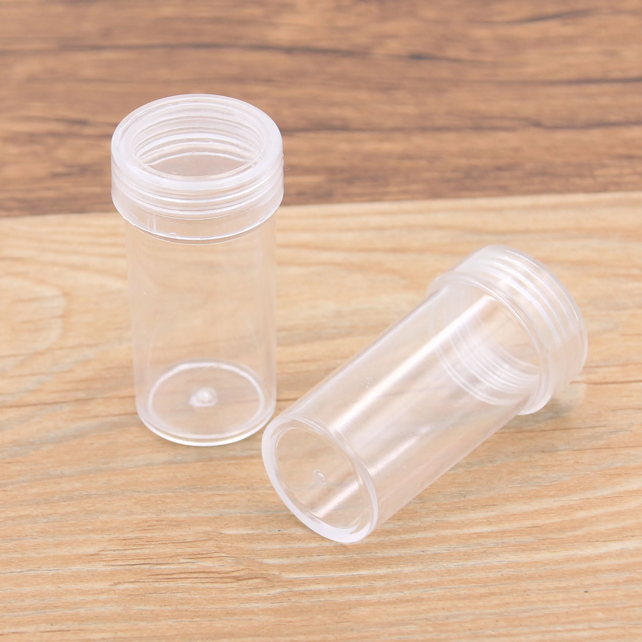 5pcs 4 Styles 2020 New PP Transparent Box plastic Box Jewelry Part Element Container Small Clear Round Box With Lid Storage Case