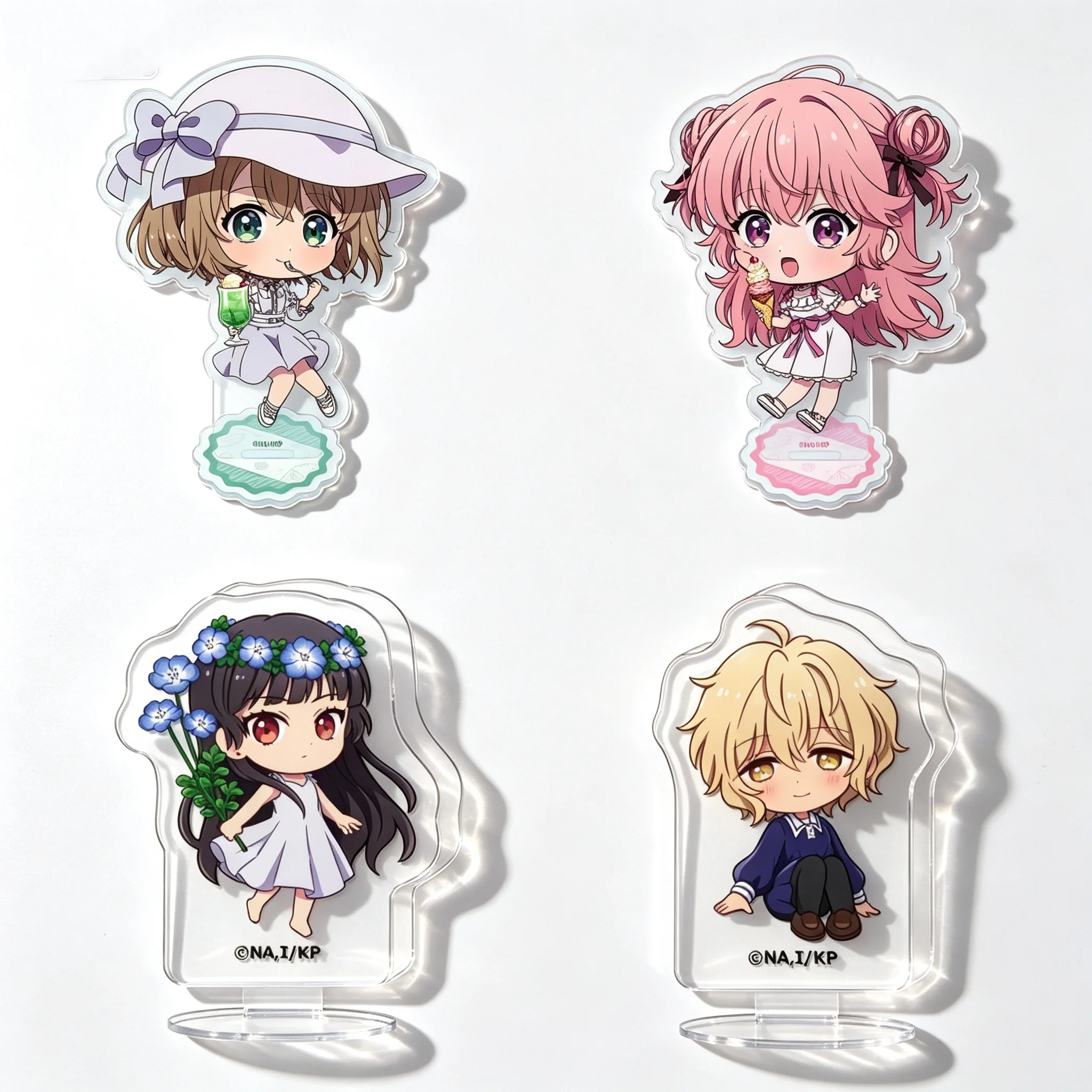 GL I Want to Love You Till Your Dying Day Mimi Cana Q-Style Acrylic Stand Model Plate Keychains Desktop Ornament